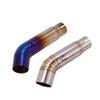 Motorcycle Accessories Stainless Steel Exhaust Pipe Connection Pipe Suitable for GSX-S750 midsection 17 18 19 20 21(Silver) view 1