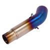 Motorcycle Accessories Stainless Steel Exhaust Pipe Connection Pipe Suitable for GSX-S750 midsection 17 18 19 20 21(Silver) view 2