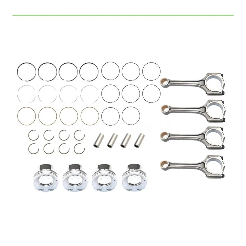 4Pcs & Rings Connecting Rod kit Fit for 2.0L 2014-18 23500-2E400 23510-2E001S 23510-2E400