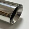 Cars Attachment Exhaust Pipe Tail Pipe Sharp Tail Universal Stainless Steel Straight Edge Flared Silver 114mm 101mm 89mm(51mm-89mm) view 4