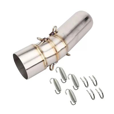 51mm F 800 GS ADV F800 GS Motorcycle Exhaust Muffler Middle Link Pipe for F800GS 2008-2017 F650GS 2008-2012 F700GS 13-17(Frosted)
