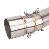 51mm F 800 GS ADV F800 GS Motorcycle Exhaust Muffler Middle Link Pipe for F800GS 2008-2017 F650GS 2008-2012 F700GS 13-17(Frosted) view 3