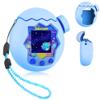 FIOPAZ 3-in-1 Silicone Case for Tamagotchi Paradise, Full Drop Protection for Tamagotchi Paradise Accessories with Body Case & Top Cover & Knob Cap & Lanyard, Connect Without Removal (Glow Blue) view 1