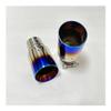 1pcs Automobile Parts Exhaust Pipe Silencer Tail Throat Stainless Steel Roasted Blue Wasp nest Large Diameter Trumpet Mouth(70mm-114mm) view 1