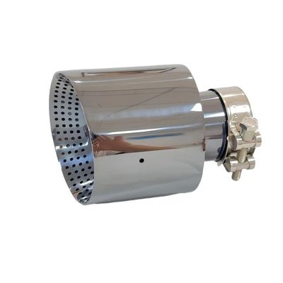 Car Stainless Steel Exhaust Pipe Outlet Large Diameter Modified Tail Pipe 114mm 101mm Electroplating Black high-Grade Gas(51mm-89mm)