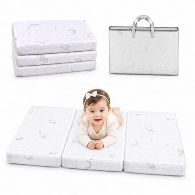 HREVAI Pack and Play Mattress,38"x26" Dual Sided Memory Foam Pack n Play Mattresses for and Toddlers, Breathable Mattres Perfectly fits Pack n Play Pen