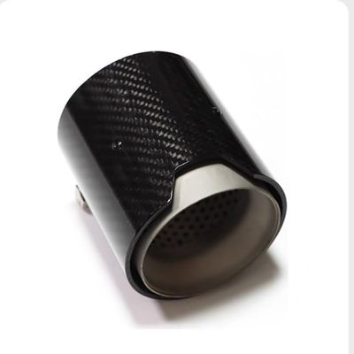 1 Piece Silver M2 M3 M4 M5 M6 Performance Carbon Exhaust Tips for F87 F80 F82 F83 F90 Muffle Nozzles Tails(Scrub 60mm-93mm)