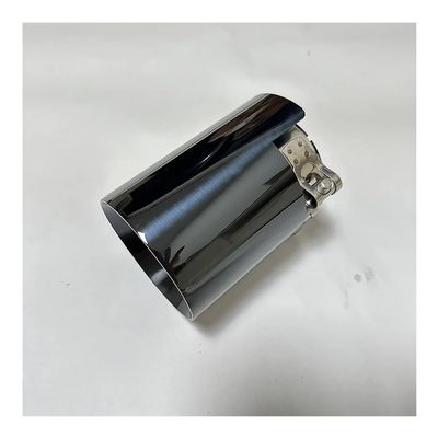 Auto Parts Exhaust Pipe Tail Throat Suppressor Caudal Bill Stainless Steel Titanium Black Be Suitable for M2 M3 M4 M5 M6 BMW F87(Lavender)