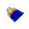 1pcs car Exhaust Pipe Stainless Steel Blue Tailpipe Modification Export Personalized Oval Thick 80mm Wide 120mm Muffler(57mm-120mm) view 4