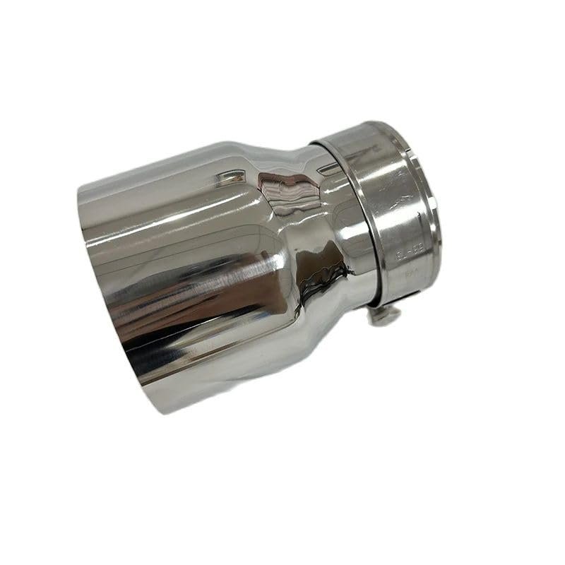 1Pcs Blue Silver Black Stainless Steel Exhaust Tips for F87 M2 F80 M3 F82 F83 M4 Direct Fit Exhaust Tip Other auto Engine pa(Silver 63mm-95mm)