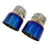 1Pcs Blue Silver Black Stainless Steel Exhaust Tips for F87 M2 F80 M3 F82 F83 M4 Direct Fit Exhaust Tip Other auto Engine pa(Silver 63mm-95mm) view 4