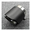 Cars Attachment Exhaust Pipe System Muffler Carbon Fiber Matte tailpipe 104mm 114mm 120mm Long Diameter Exhaust tailpipe(63mm Out 114mm) view 1