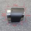 Cars Attachment Exhaust Pipe System Muffler Carbon Fiber Matte tailpipe 104mm 114mm 120mm Long Diameter Exhaust tailpipe(63mm Out 114mm) view 2