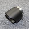 Cars Attachment Exhaust Pipe System Muffler Carbon Fiber Matte tailpipe 104mm 114mm 120mm Long Diameter Exhaust tailpipe(63mm Out 114mm) view 3