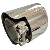 Auto Parts Exhaust Pipe Stainless Steel Tail Throat 120mm in Length Muffler Suitable for General Vehicle Models(57mm-101mm) view 4