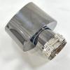 Automobile Parts Large Diameter Stainless Steel electroplated Black Exhaust Pipe Tail Throat Width 140mm Thickness 95mm(Right 57mm-140mm) view 4