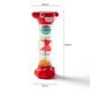 EHJRE Rain Toy 9.4x3.9inch Accessory Educational Sand Timer Rattle, Red view 4