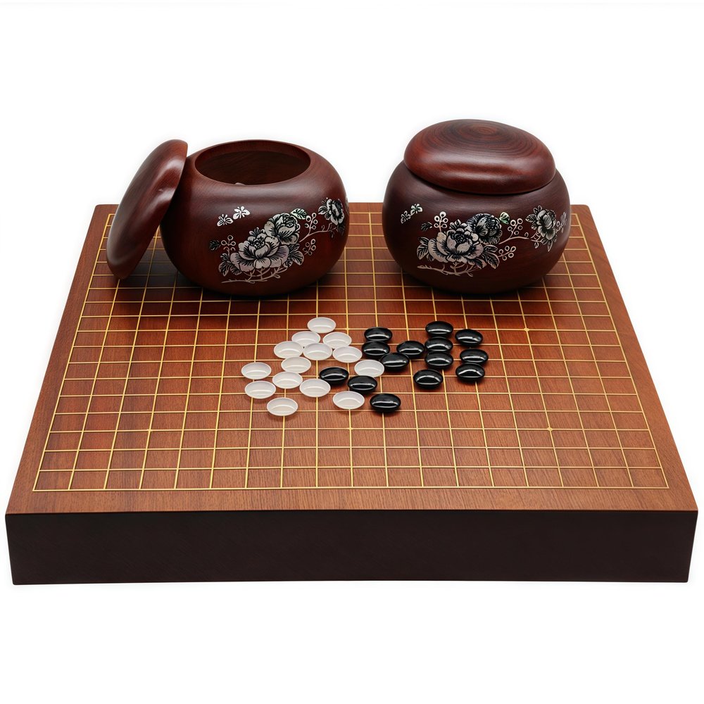 Top Natural Crystal Jade Go Board Game Set, Go Game - Weiqi, Wei Qi, Chinese Decor & Gifts, Chinese New Year Decor