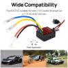 2026 New 60A Brushed 2-3S Waterproof ESC, Electronic Speed Controller with Power Witch, WP 1060 RC ESC for 1/10 Scale RC Crawler Car, Boats, Truck (Tamiya Plug) view 4