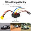 2026 New 60A Brushed 2-3S Waterproof ESC, Electronic Speed Controller with Power Witch, WP 1060 RC ESC for 1/10 Scale RC Crawler Car, Boats, Truck (XT60 Plug) view 4