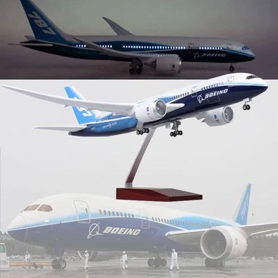 Airplane Model 18.5 Inch 1: 130 Scale Models Jet Airplane B787 Plane Diecast Collectibles Resin Aircraft Model for Collection Or Gift(Upgraded)