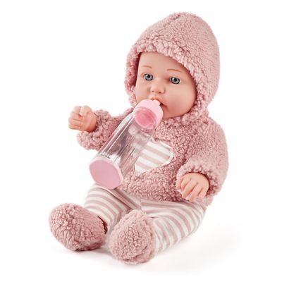 Enjoyin 12 Inch Baby Doll Set for Girls  Washable Accessories Includsd Pink Cloths, Pacifier, Blanket, Feeding Bottle  Ideal Toddler Gift for 3+, Perfect for Play and Cuddles.