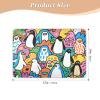 Cute and Colorful Cartoon Penguins Extra Large Resuable Potty Training Pad Waterproof Washable Sheet Cover Underpads Breathable Toddler Bedding Products for Kids Adults Pets , 52" L x 34" W view 2
