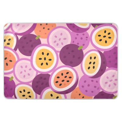Cartoon Cute Passion Fruit Purple Extra Large Resuable Bed Underpads Waterproof Washable Diaper Changing Pad Slip-Resistant Travel Mattress for Kids Adults Pets , 52" L x 34" W