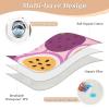 Cartoon Cute Passion Fruit Purple Extra Large Resuable Bed Underpads Waterproof Washable Diaper Changing Pad Slip-Resistant Travel Mattress for Kids Adults Pets , 52" L x 34" W view 3