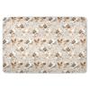 Beige Playful Birds Extra Large Resuable Toddler Mattress Pads Water Resistant Sheet Cover Underpads Portable Bed Liners for Toddler Kids , 52" L x 34" W view 1