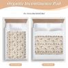 Beige Playful Birds Extra Large Resuable Toddler Mattress Pads Water Resistant Sheet Cover Underpads Portable Bed Liners for Toddler Kids , 52" L x 34" W view 4