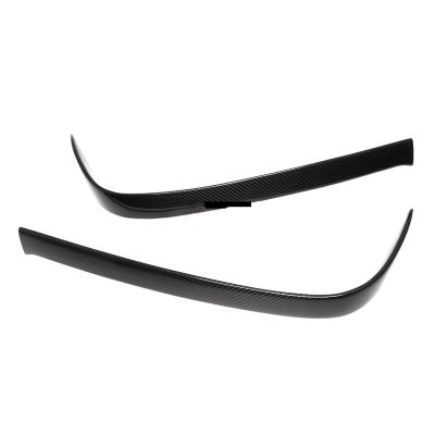 2pcs Real Carbon Fiber Rear Bumper Spoiler Air Vent Outlet Trim Cover Car Styling Accessories Compatible for Lexus RC F USC10 Art 2014-2018