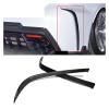 2pcs Real Carbon Fiber Rear Bumper Spoiler Air Vent Outlet Trim Cover Car Styling Accessories Compatible for Lexus RC F USC10 Art 2014-2018 view 2