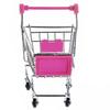 Angoily Mini Shopping Cart Shaped Storage Basket Desktop Organizer, Rosy Plastic Metal for Kids, Cute Cart for Home And Office 4. 92 X 4. 40 X 3. 22 Inch view 4
