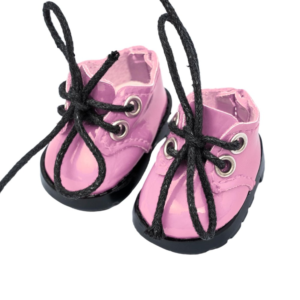 15-17cm Doll Shoes for 15-17cm Doll Boots, 6.7 inch Doll Shoes Accessories Valentine's Day Gifts (Pink)