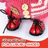 15-17cm Doll Shoes for 15-17cm Doll Boots, 6.7 inch Doll Shoes Accessories Valentine's Day Gifts (red) view 2