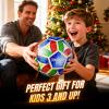 MYOKIA Rechargeable Light Up Soccer Ball Size 5 Tri-Color Glow in Dark view 2