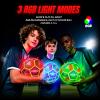 MYOKIA Rechargeable Light Up Soccer Ball Size 5 Tri-Color Glow in Dark view 3