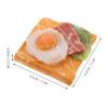 BESPORTBLE 2pcs Fake Prop Food Artificial Fried Egg Toast Simulation Bread Slice Model Photography Prop for Home Kitchen Party Decoration view 2