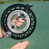 11-inch Kite Reel, Anti-Reverse with Handbrake Professional Outdoor String Spool Reel, Hand-cranked Wanhe Roulette Kite Line Winder Durable Flying Line Accessories(Black) view 3