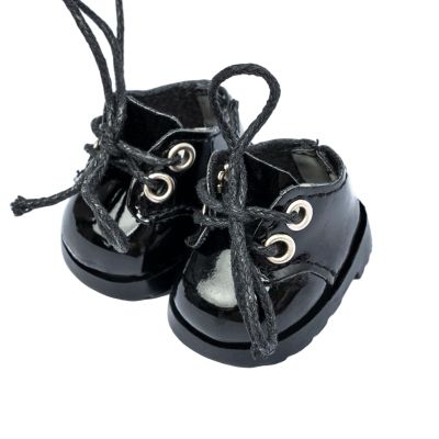 15-17cm Doll Shoes for 15-17cm Doll Boots, 6.7 inch Doll Shoes Accessories Valentine's Day Gifts (Black)