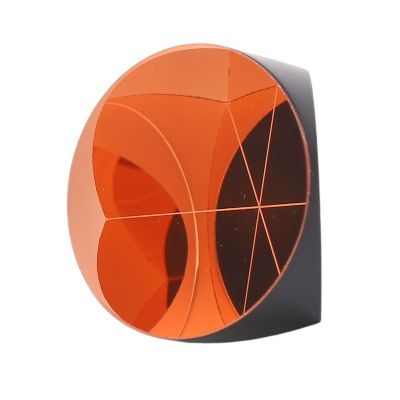 Hamwesh Corner Cube Prism, 25.4mm Copper Coated Optical Glass Retrorreflector with Fine Polishing for Surveying Instruments and Optical Equipment