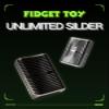 Alloy Metal Silver Fidget Slider-Soap Box Style,Unrestricted Sliding,Relieve Stress,Anxiety Relief,Compact Fidget Toy for Adult view 2