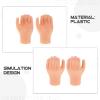 Abaodam 12 Pairs Small Plastic Hands for Dolls - Realistic Miniature Hand Accessories for DIY Doll Crafting - Realistic Puppet Body Parts view 3