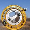 11-inch Kite Reel, Anti-Reverse with Handbrake Professional Outdoor String Spool Reel, Hand-cranked Wanhe Roulette Kite Line Winder Durable Flying Line Accessories(Yellow) view 2
