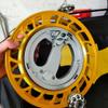 11-inch Kite Reel, Anti-Reverse with Handbrake Professional Outdoor String Spool Reel, Hand-cranked Wanhe Roulette Kite Line Winder Durable Flying Line Accessories(Yellow) view 3