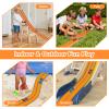 Flexible Race Track for Kids - 15Ft Flex Race Car Track| Rolls Up Portable DIY Racetrack Compatible with Hot Wheels & Diecast 1/64th Cars | Christmas Birthday Gifts for Boys Girls Ages 3+ (Orange) view 3