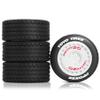 1/14 RC On-Road Drift Wheel Tires 2.36in OD Tamiya M-Chassis Tread Tyres w/Foam 12mm Hex Fit for Tamiya M08/05/06 MF-01X 1/14 Hyper 14303 14304 14210 (White) view 1