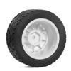 1/14 RC On-Road Drift Wheel Tires 2.36in OD Tamiya M-Chassis Tread Tyres w/Foam 12mm Hex Fit for Tamiya M08/05/06 MF-01X 1/14 Hyper 14303 14304 14210 (White) view 4
