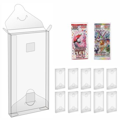 10 Pack Plastic Folding Protector Cases for Trading Card Booster Pack (Length: 13.7cm(5.4 in))